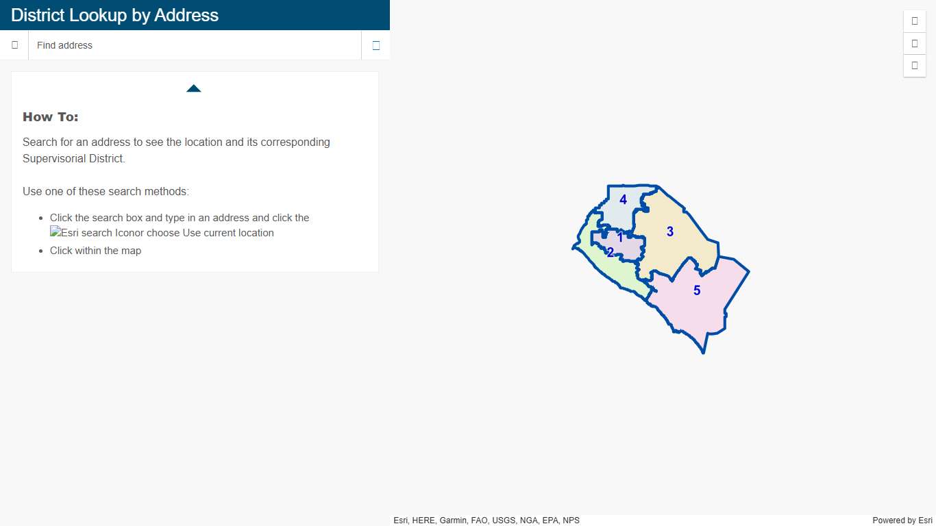 District Lookup by Address