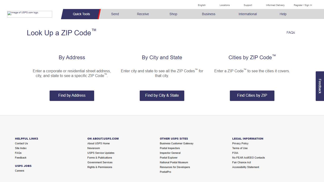ZIP Code™ Lookup | USPS