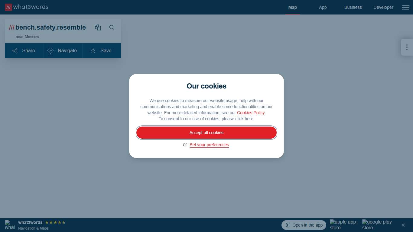 what3words /// The simplest way to talk about location